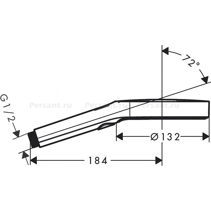 Душевая лейка Hansgrohe Rainfinity 130 3jet 26864000 хром