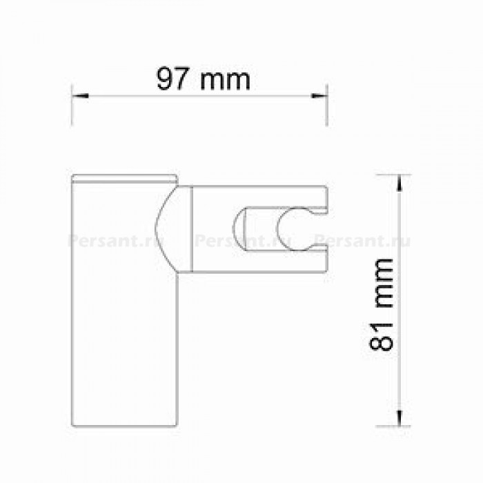 Держатель для душа WasserKRAFT A008 хром