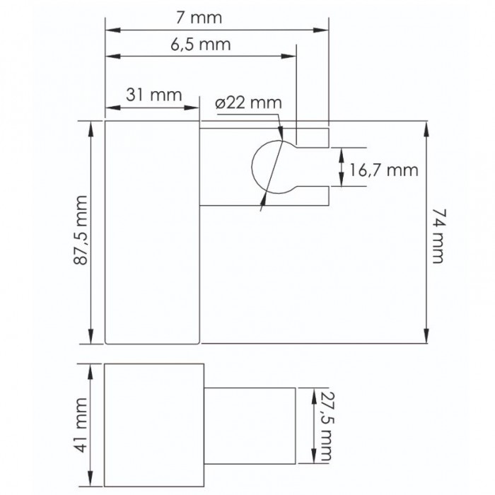Держатель для душа WasserKRAFT A011 хром