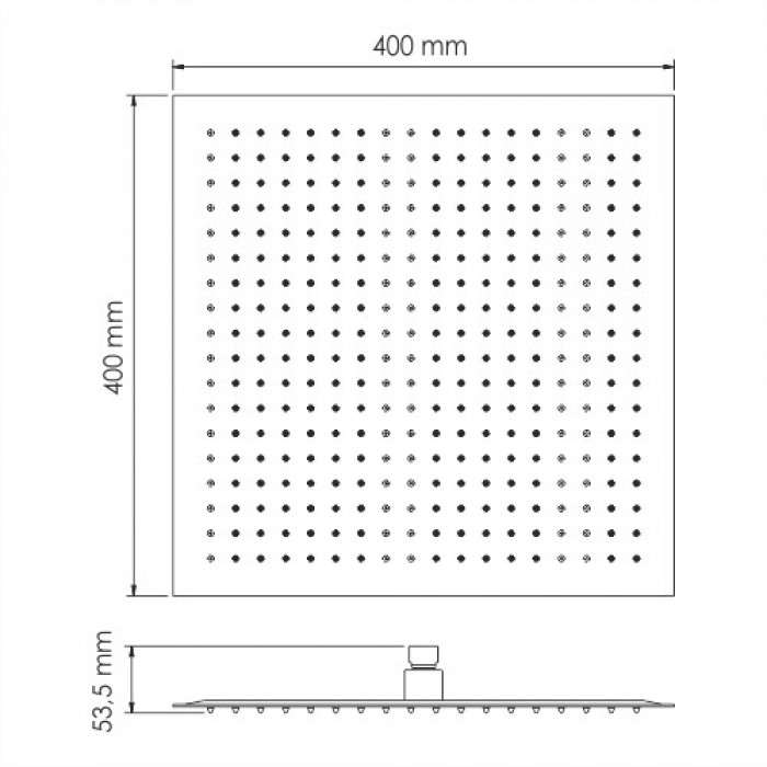 Верхний душ WasserKRAFT A119 хром