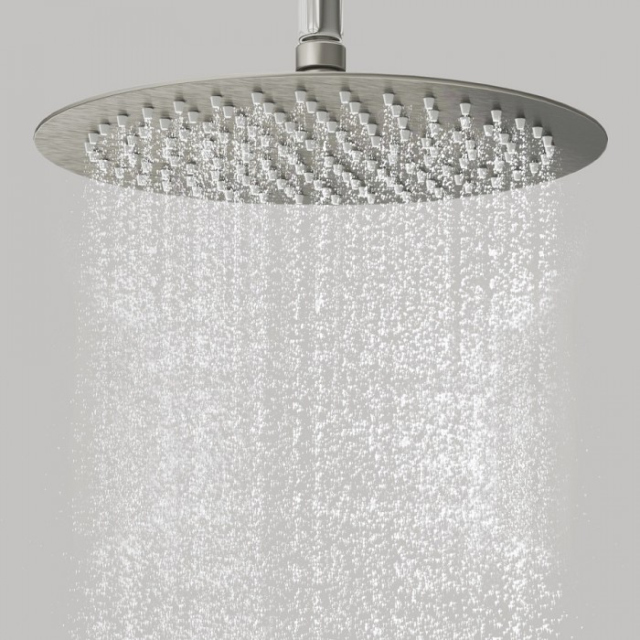 Верхний душ WasserKRAFT A121 матовый хром