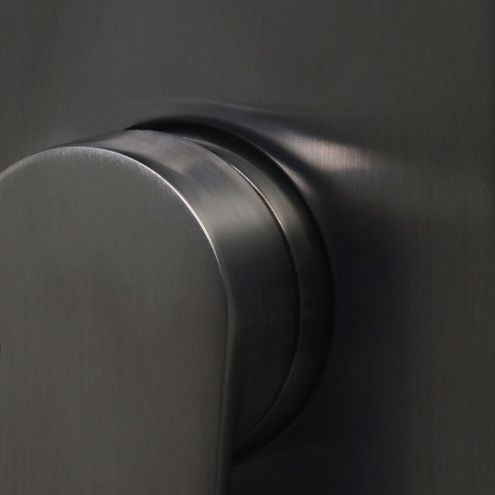 Верхний душ WasserKRAFT A200 оружейная сталь