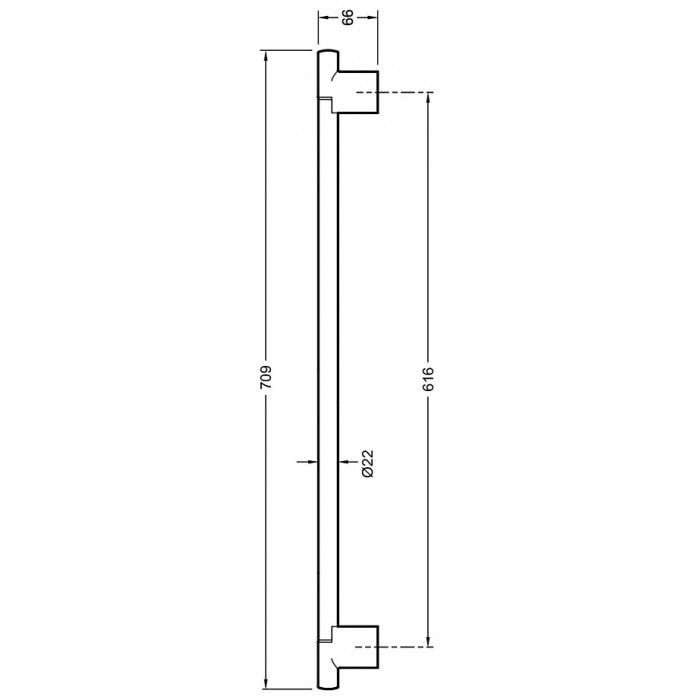 Душевая штанга Jacob Delafon Awaken E24934-BL черная матовая