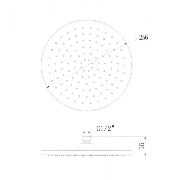 Верхний душ Lemark LM8132C хром