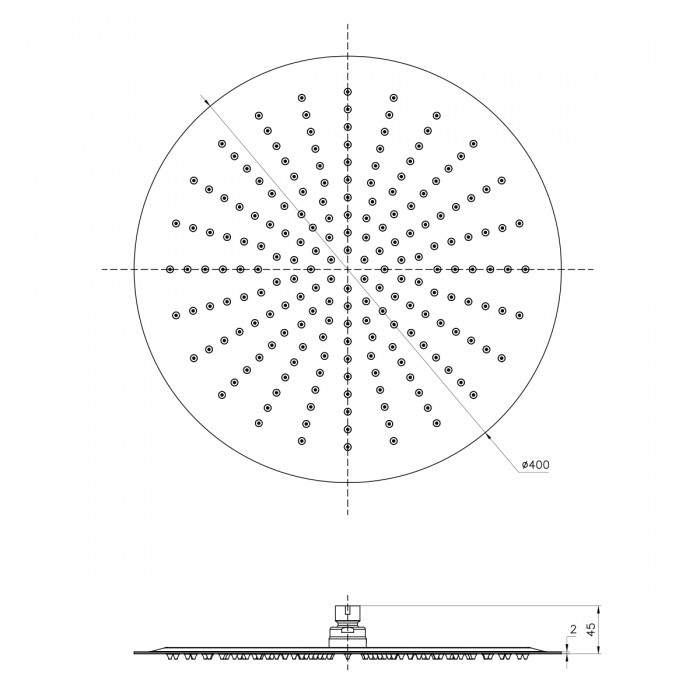 Верхний душ Lemark LM9483S хром