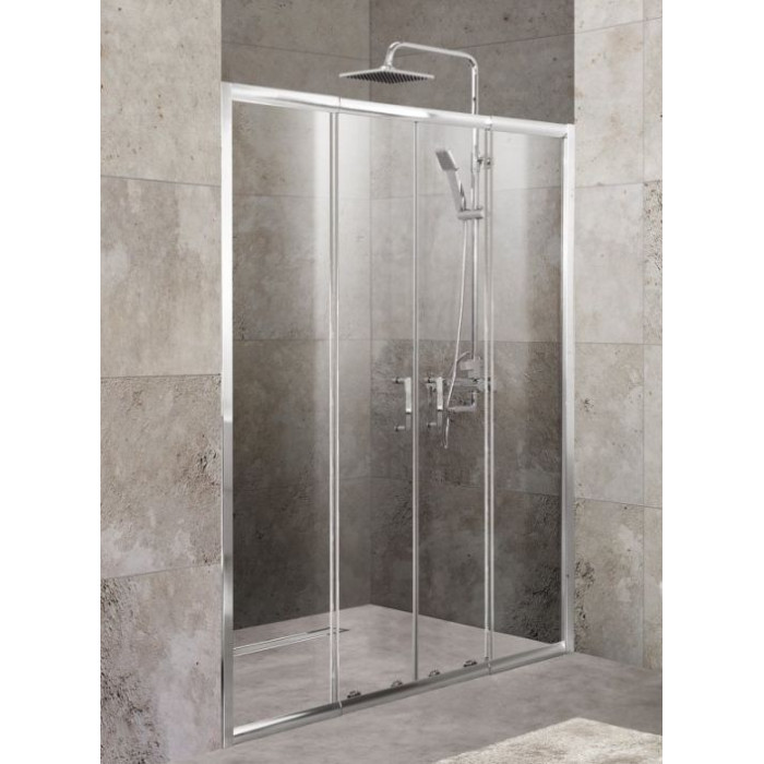 Душевая дверь BelBagno Unique 200 UNIQUE-BF-2-170/200-C-Cr профиль хром стекло прозрачное