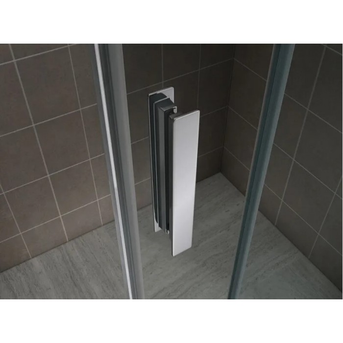 Душевая дверь Abber Komfort 120 AG90120 профиль хром стекло прозрачное