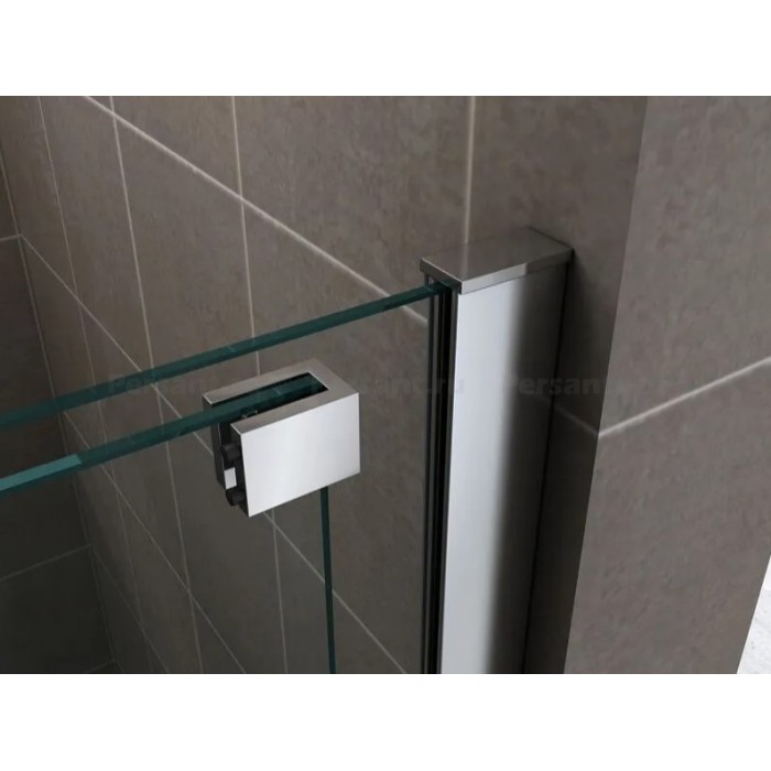 Душевая дверь Abber Komfort 120 AG90120 профиль хром стекло прозрачное