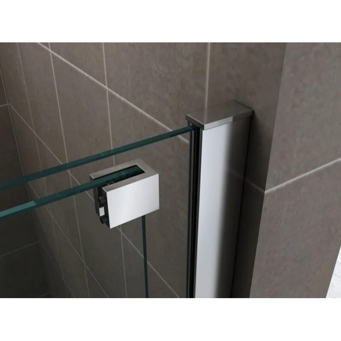 Душевая дверь Abber Komfort 120 AG90120 профиль хром стекло прозрачное
