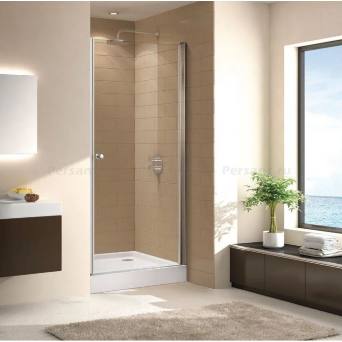 Душевая дверь Cezares Eco 90 ECO-O-B-1-90-C-Cr профиль хром стекло прозрачное