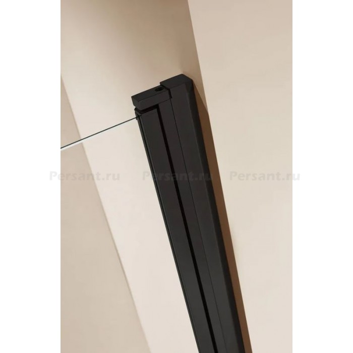Душевая дверь Cezares Eco 90 ECO-O-B-1-90-C-NERO профиль черный стекло прозрачное
