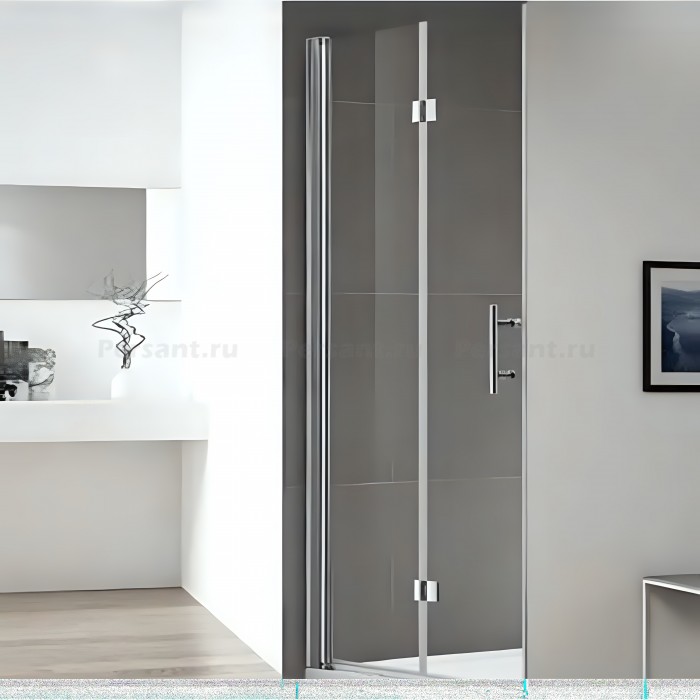 Душевая дверь Cezares Eco 100 складная ECO-O-BS-12-100-C-Cr профиль хром стекло прозрачное