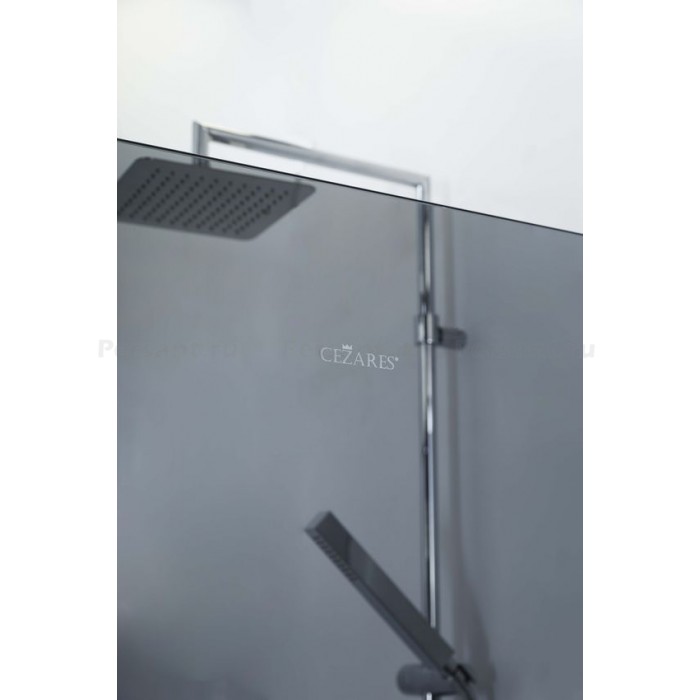 Душевая перегородка Cezares Liberta 110 LIBERTA-L-1-TB-110-GR-Cr профиль хром стекло серое