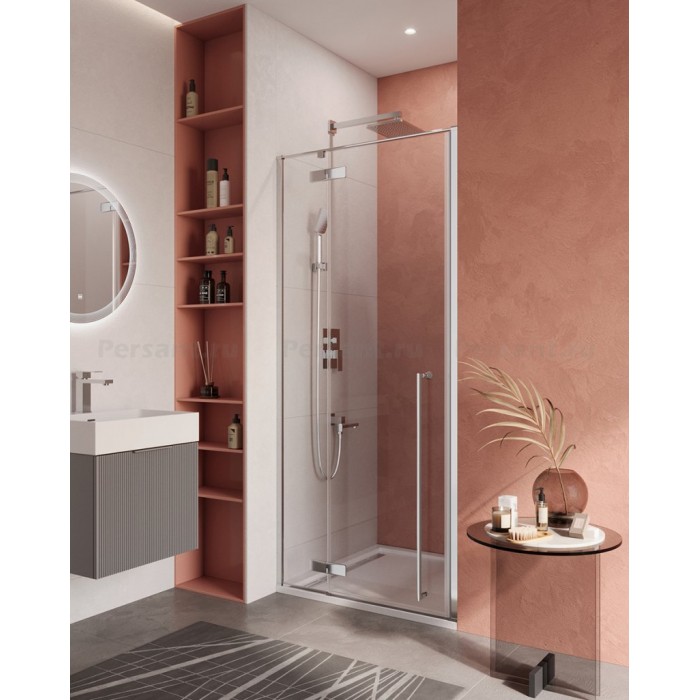Душевая дверь Cezares Liner 100 LINER-B-12-100-C-Cr-L профиль хром, стекло прозрачное
