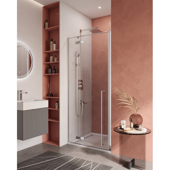 Душевая дверь Cezares Liner 100 LINER-B-12-100-C-Cr-L профиль хром, стекло прозрачное