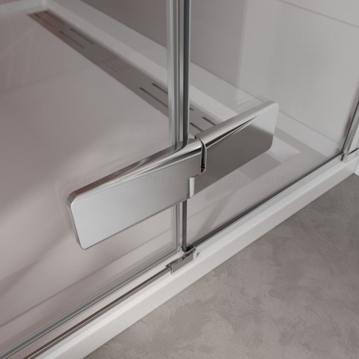 Душевая дверь Cezares Liner 120 LINER-B-12-120-C-Cr-R профиль хром, стекло прозрачное