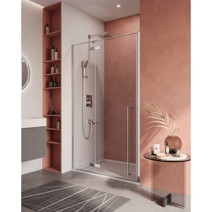 Душевая дверь Cezares Liner 120 LINER-B-12-120-C-Cr-L профиль хром, стекло прозрачное