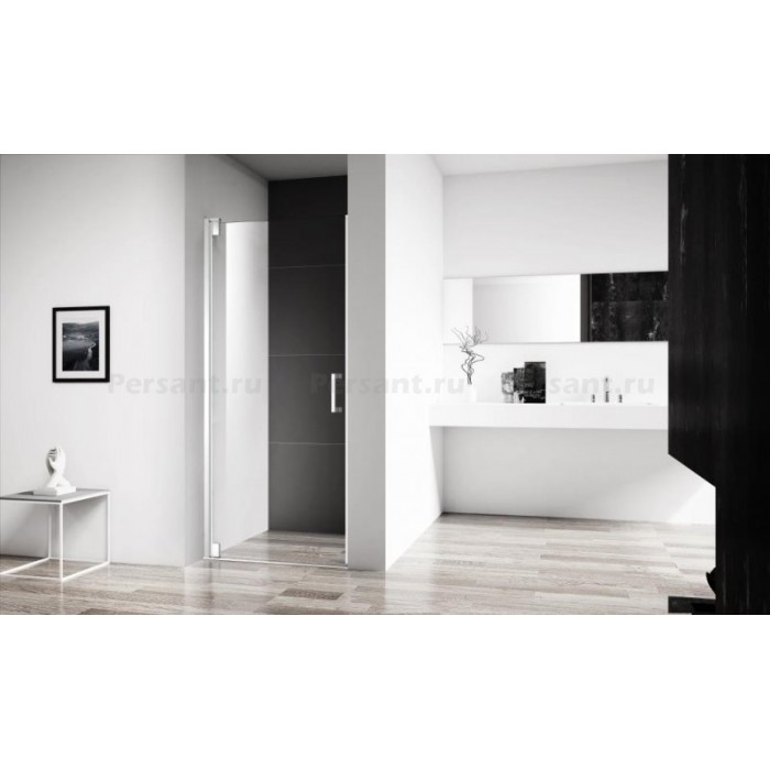 Душевая дверь BelBagno Marmi 100 MARMI-B-1-100-C-Cr профиль хром стекло прозрачное
