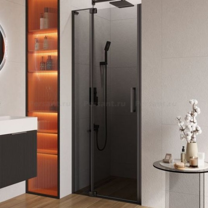 Душевая дверь Cezares Slider 80 SLIDER-B-1-70/80-GRIGIO-GM оружейная сталь стекло серое