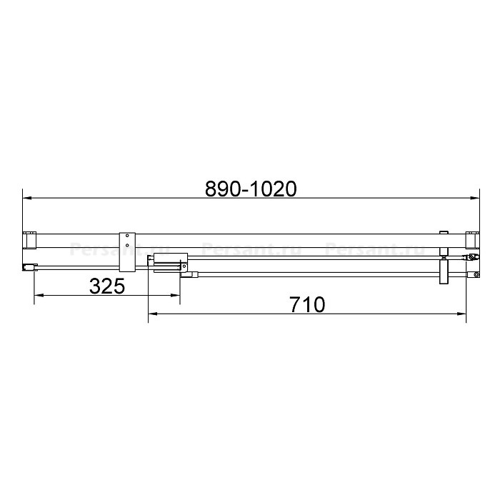 Душевая дверь Vincea Extenza 90/100 VDP-4EX9010CL профиль хром, стекло прозрачное
