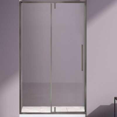 Душевая дверь Vincea Slim-N 100 VDP-4SN100CLGM вороненая сталь, стекло прозрачное
