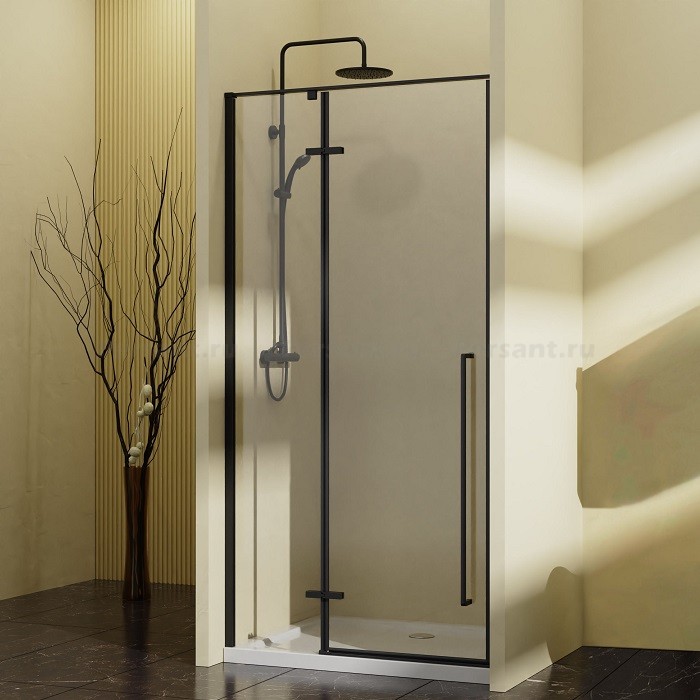 Душевая дверь Vincea Slim-N 90 VDPH-5SN900CLB профиль черный, стекло прозрачное