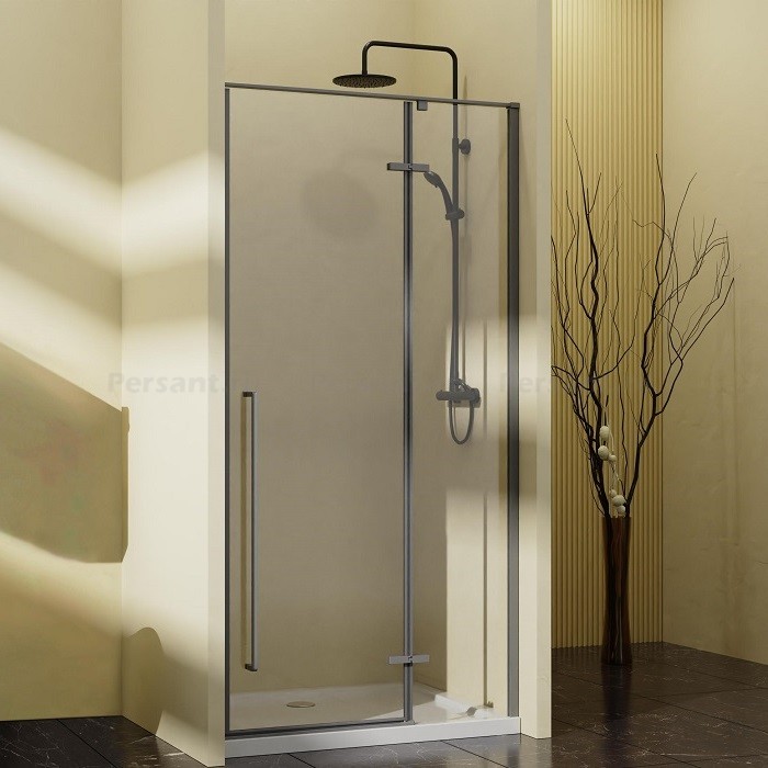 Душевая дверь Vincea Slim-N 90 VDPH-5SN900CLGM вороненая сталь, стекло прозрачное