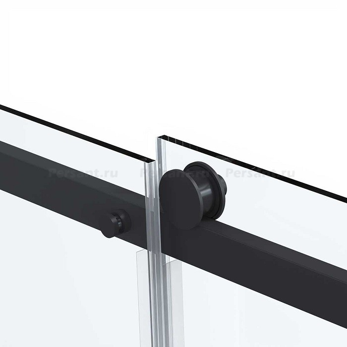 Душевая дверь Vincea Como Soft 120 VDS-1CS120CLB профиль черный, стекло прозрачное