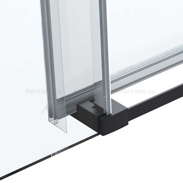Душевая дверь Vincea Como Soft 120 VDS-1CS120CLB профиль черный, стекло прозрачное