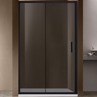 Душевая дверь Vincea Garda 120 VDS-1G120CGB профиль черный, стекло тонированное