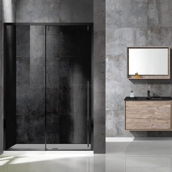 Душевая дверь Vincea Lugano 120 VDS-1L120CGB-1 профиль черный, стекло тонированное