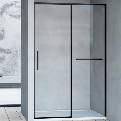 Душевая дверь Vincea Slim Soft 100 VDS-1SS100CLB профиль черный, стекло прозрачное