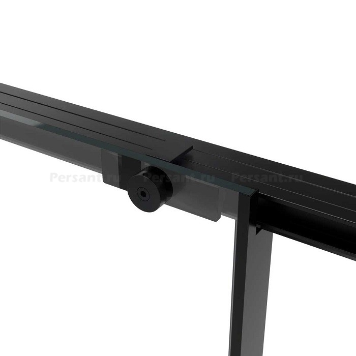Душевая дверь Vincea Slim Soft 100 VDS-1SS100CLB профиль черный, стекло прозрачное