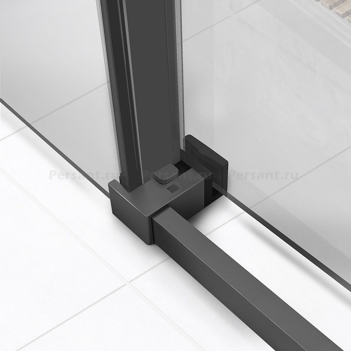 Душевая дверь Vincea Slim Soft 100 VDS-1SS100CLGM вороненая сталь, стекло прозрачное