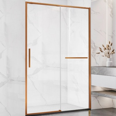 Душевая дверь Vincea Slim Soft 120 VDS-1SS120CLBC медь брашированная, прозрачное стекло