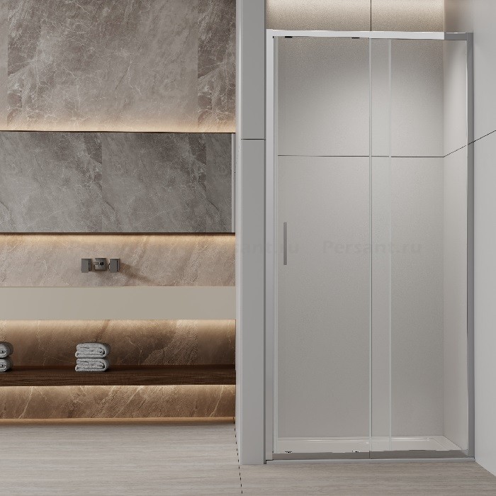 Душевая дверь Vincea Rapid-N 110-120 VDS-3RN11/12CL профиль хром, стекло прозрачное