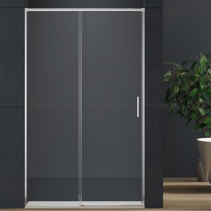 Душевая дверь Vincea Soft 2 100 см VDS-3SO2100CL профиль хром, стекло прозрачное