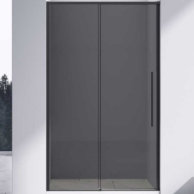 Душевая дверь Vincea Slim-N 110 VDS-4SN110CGB профиль черный, стекло тонированное