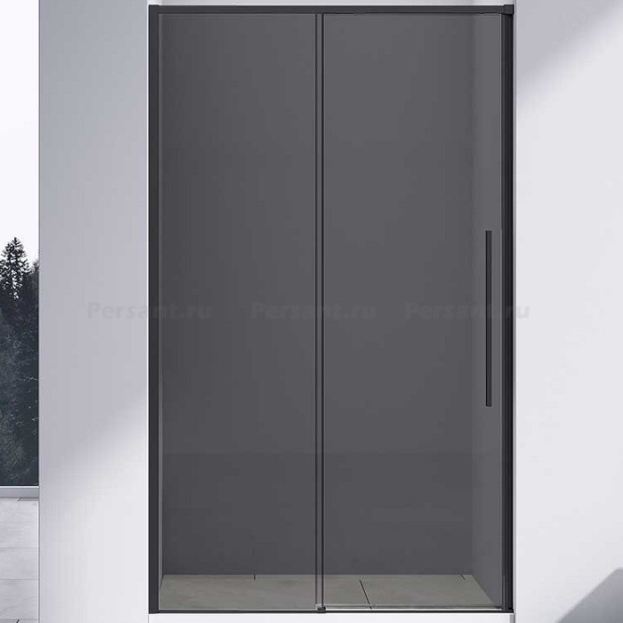 Душевая дверь Vincea Slim-N 120 VDS-4SN120CGB профиль черный, стекло тонированное
