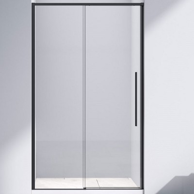 Душевая дверь Vincea Slim-N 110 VDS-4SN110CLB профиль черный, стекло прозрачное