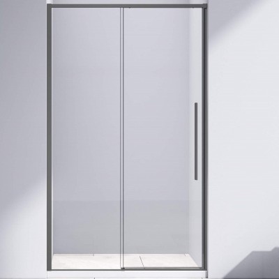 Душевая дверь Vincea Slim-N 140 VDS-4SN140CLGM вороненая сталь, стекло прозрачное
