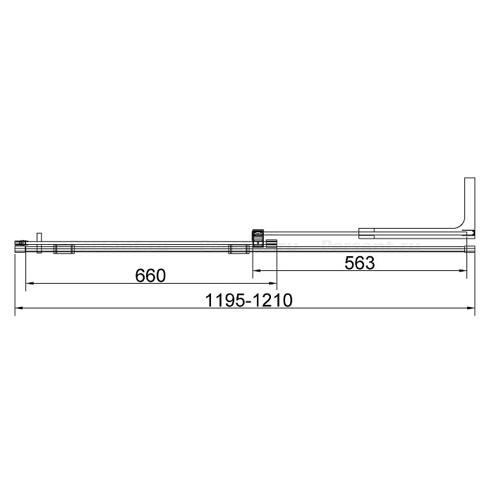 Душевая дверь Vincea Walk-In 120 VDS-4WSL120CL-R правая, профиль хром, стекло прозрачное