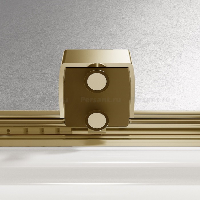 Душевая дверь Vincea Walk-In 120 VDS-4WSL120CLG-L левая, брашированное золото, стекло прозрачное
