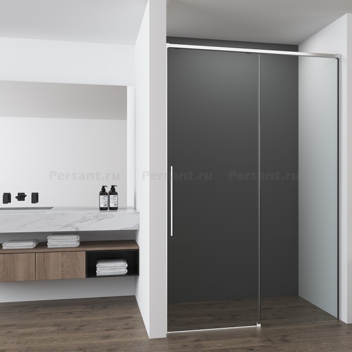 Душевая дверь Vincea Ultima 110 VDS-7UL110CL профиль хром, стекло прозрачное
