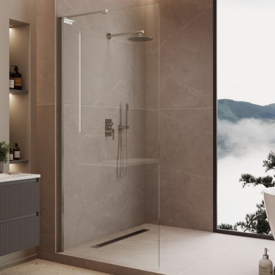 Душевая перегородка Vincea Walk-In 100 VLSW-1H100CL профиль хром, прозрачное стекло