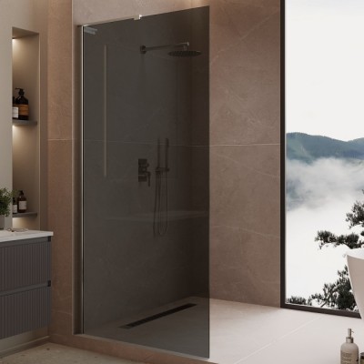 Душевая перегородка Vincea Walk-In 100 VLSW-1H100CG профиль хром, тонированное стекло