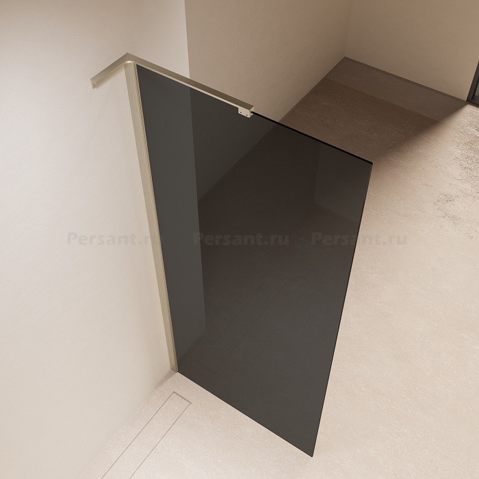 Душевая перегородка Vincea Walk-In 110 VLSW-1H110CGBN профиль никель, тонированное стекло