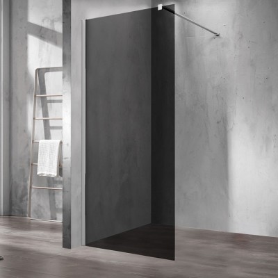 Душевая перегородка Vincea Walk-In 90 VSW-1H900CG профиль хром, тонированное стекло