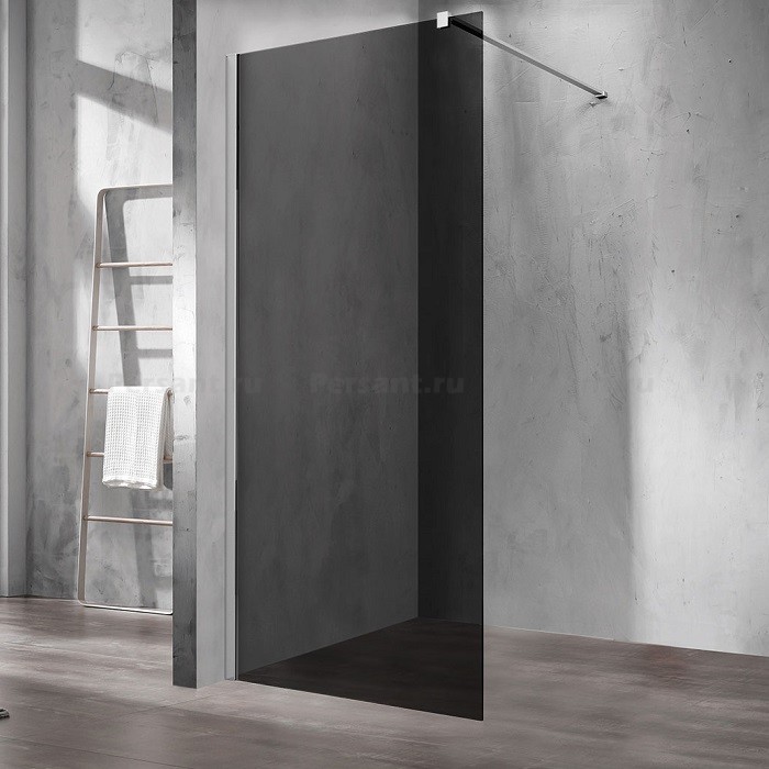 Душевая перегородка Vincea Walk-In 100 VSW-1H100CG профиль хром, тонированное стекло