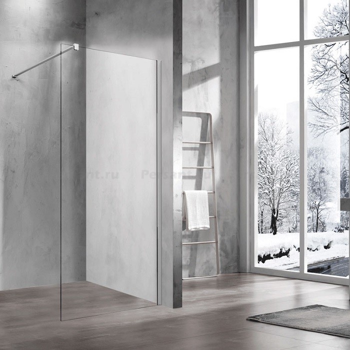 Душевая перегородка Vincea Walk-In 100 VSW-1H100CL профиль хром, прозрачное стекло